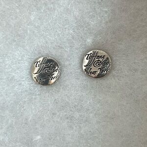 Tiffany & Co. Sterling Silver Notes Stud Earrings